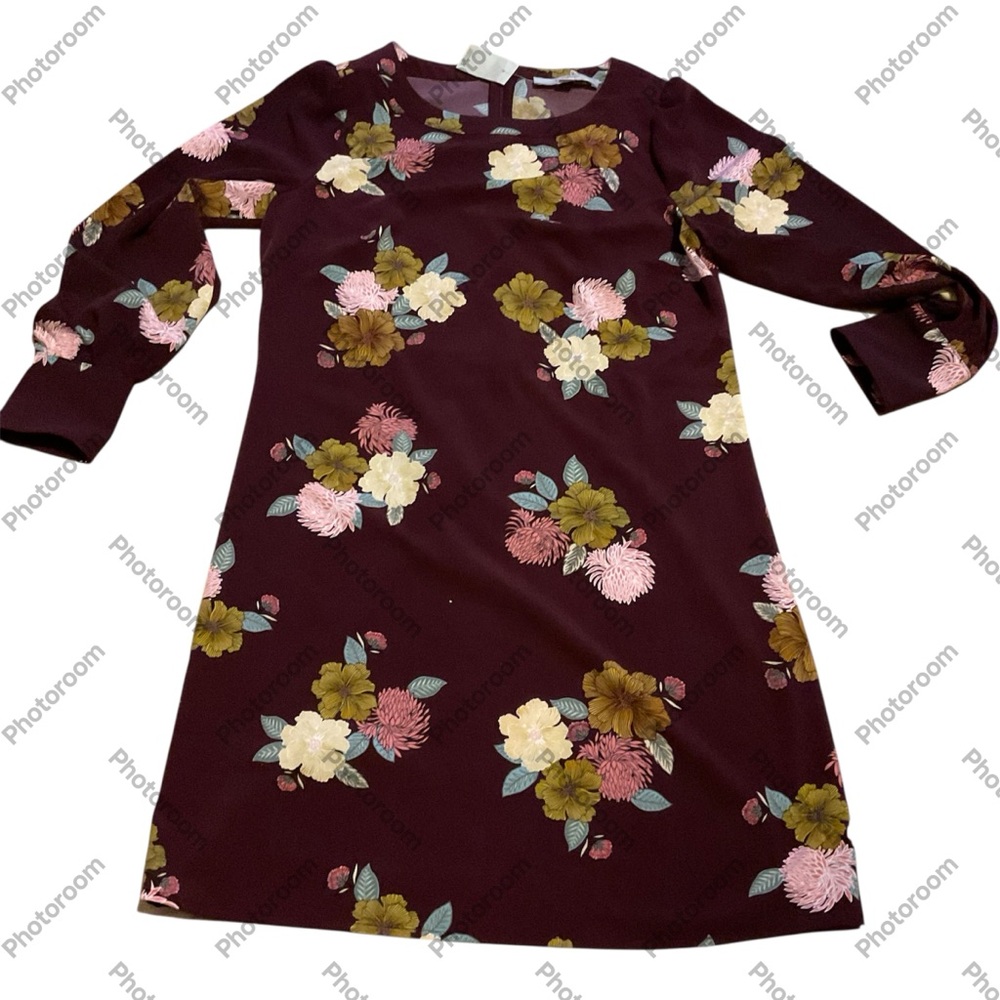 LOFT‎ Floral long sleeve Dress
